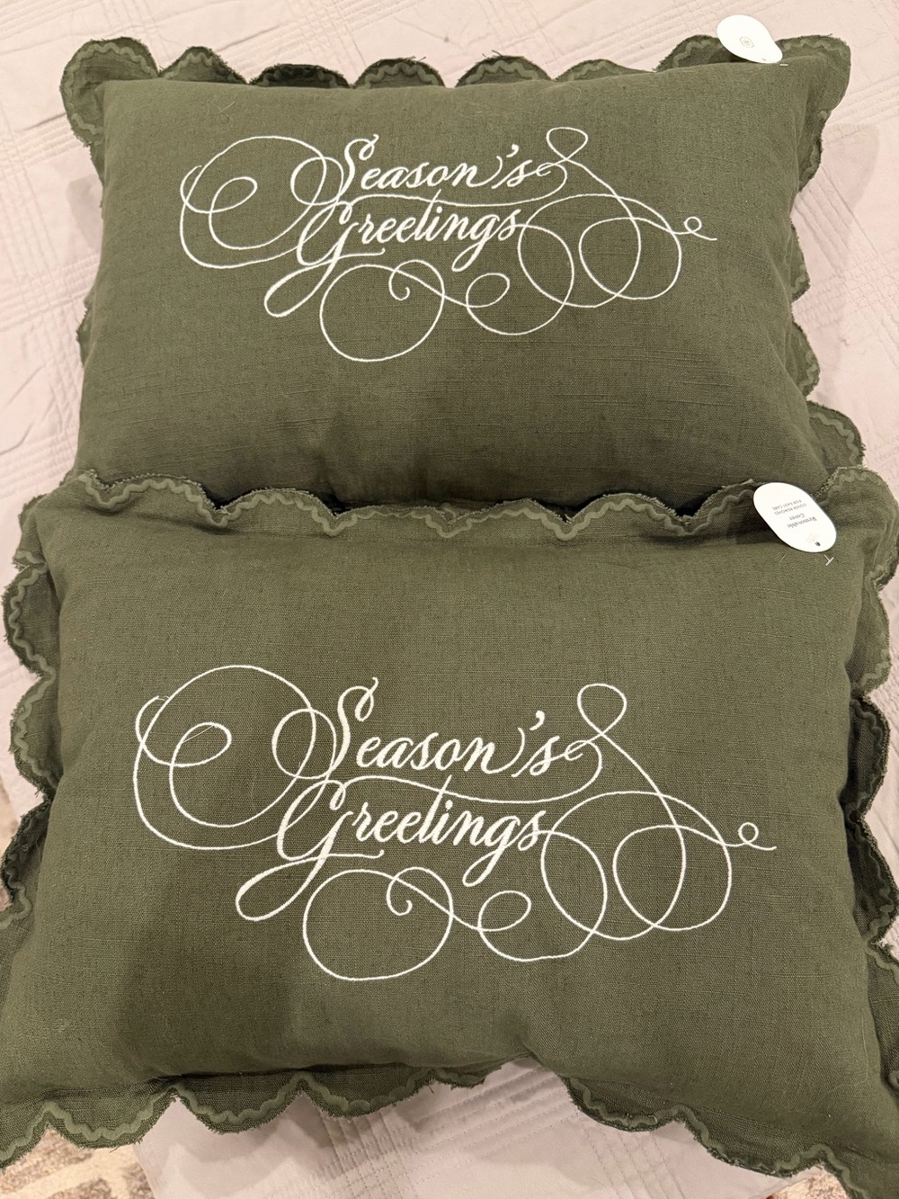 NWT Pair Studio McGee Holiday Pillows 14” x 20”